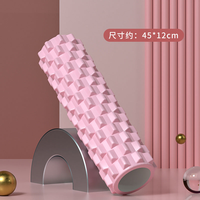 Foam Roller Yoga Column Solid Type Roller Auxiliary Massage Muscle Relaxation Massage Stick Sports Fitness Leg Beauty Tool