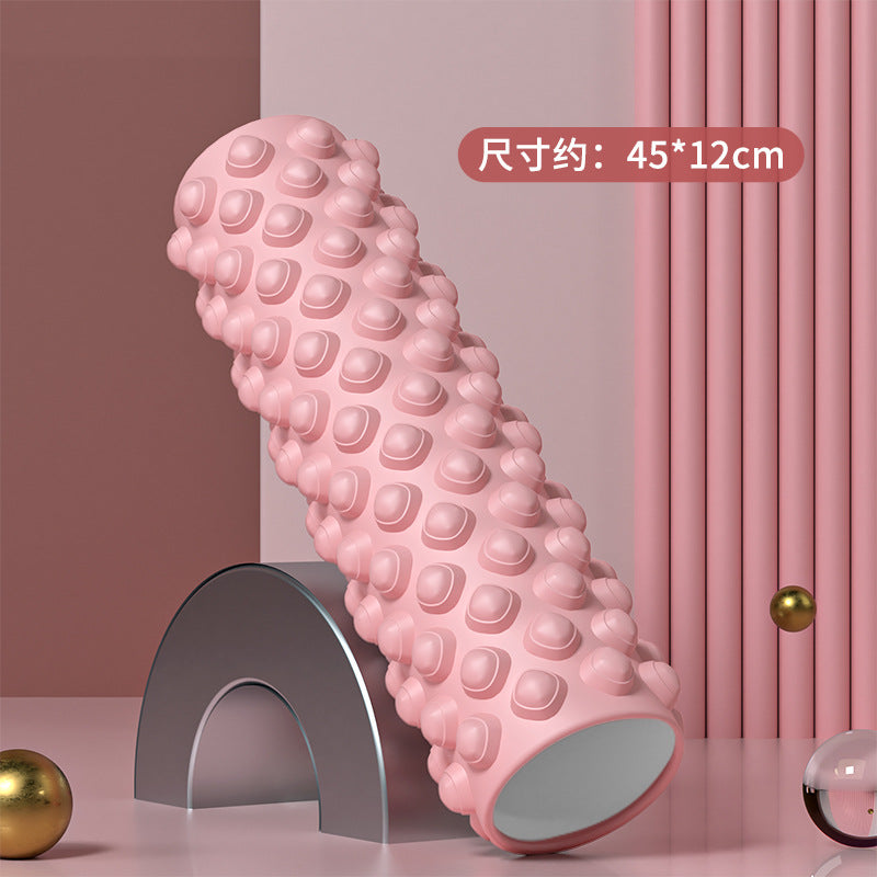 Foam Roller Yoga Column Solid Type Roller Auxiliary Massage Muscle Relaxation Massage Stick Sports Fitness Leg Beauty Tool