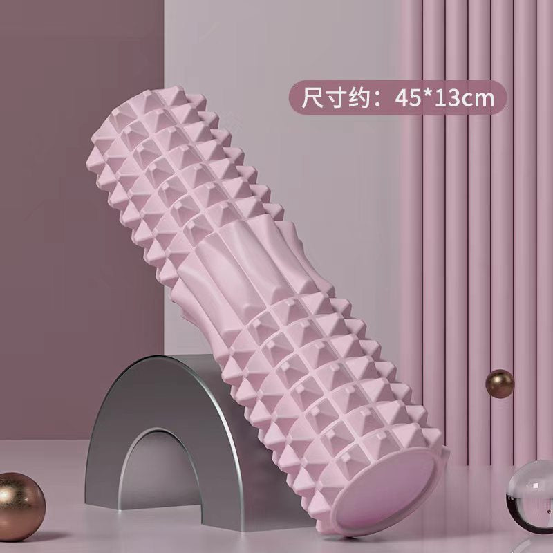 Foam Roller Yoga Column Solid Type Roller Auxiliary Massage Muscle Relaxation Massage Stick Sports Fitness Leg Beauty Tool