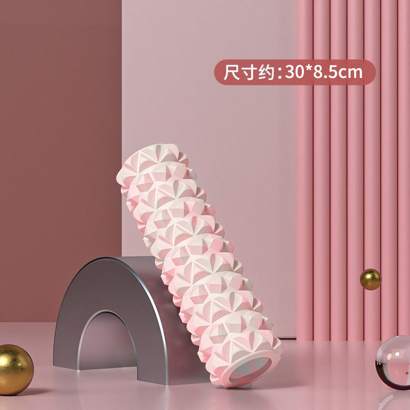 Foam Roller Yoga Column Solid Type Roller Auxiliary Massage Muscle Relaxation Massage Stick Sports Fitness Leg Beauty Tool