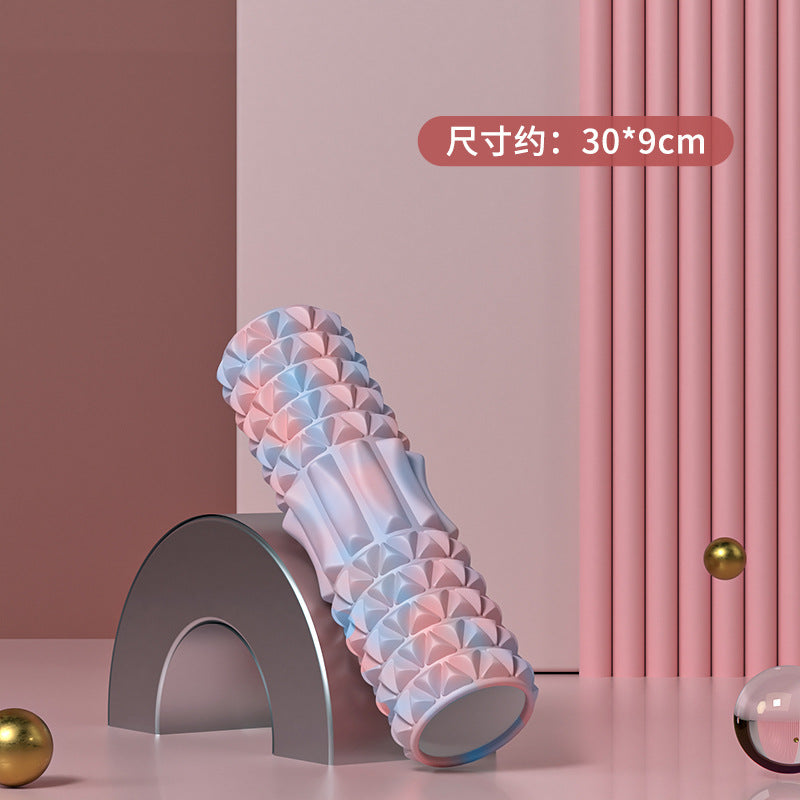 Foam Roller Yoga Column Solid Type Roller Auxiliary Massage Muscle Relaxation Massage Stick Sports Fitness Leg Beauty Tool