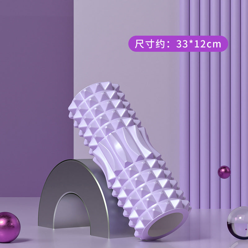 Foam Roller Yoga Column Solid Type Roller Auxiliary Massage Muscle Relaxation Massage Stick Sports Fitness Leg Beauty Tool