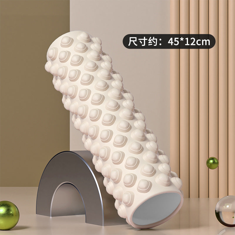 Foam Roller Yoga Column Solid Type Roller Auxiliary Massage Muscle Relaxation Massage Stick Sports Fitness Leg Beauty Tool