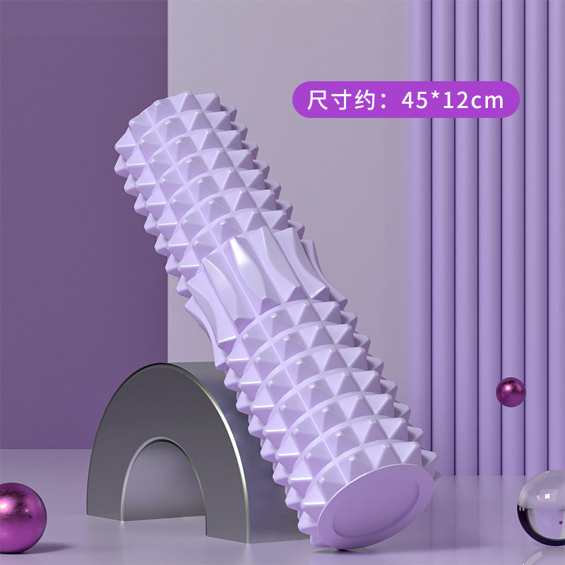 Foam Roller Yoga Column Solid Type Roller Auxiliary Massage Muscle Relaxation Massage Stick Sports Fitness Leg Beauty Tool