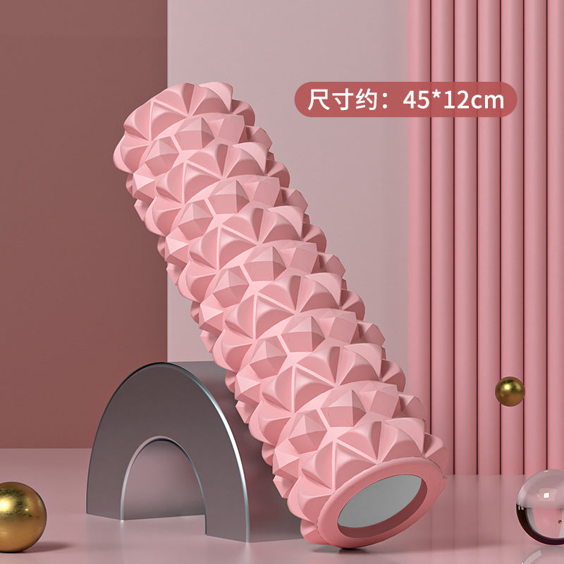 Foam Roller Yoga Column Solid Type Roller Auxiliary Massage Muscle Relaxation Massage Stick Sports Fitness Leg Beauty Tool