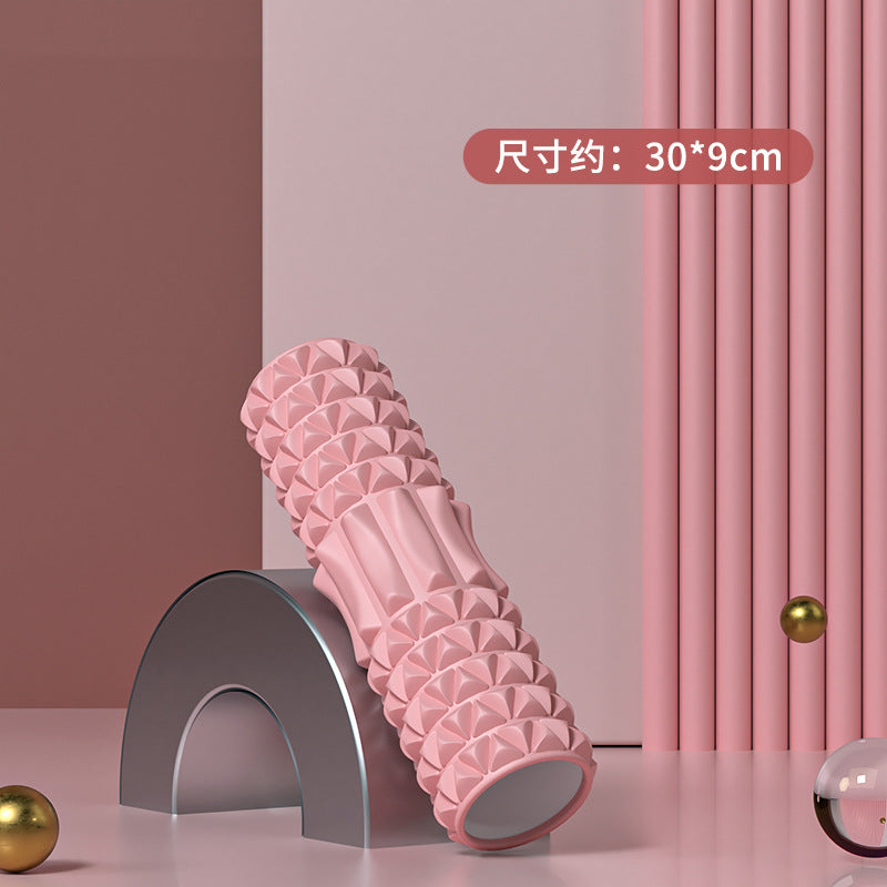 Foam Roller Yoga Column Solid Type Roller Auxiliary Massage Muscle Relaxation Massage Stick Sports Fitness Leg Beauty Tool