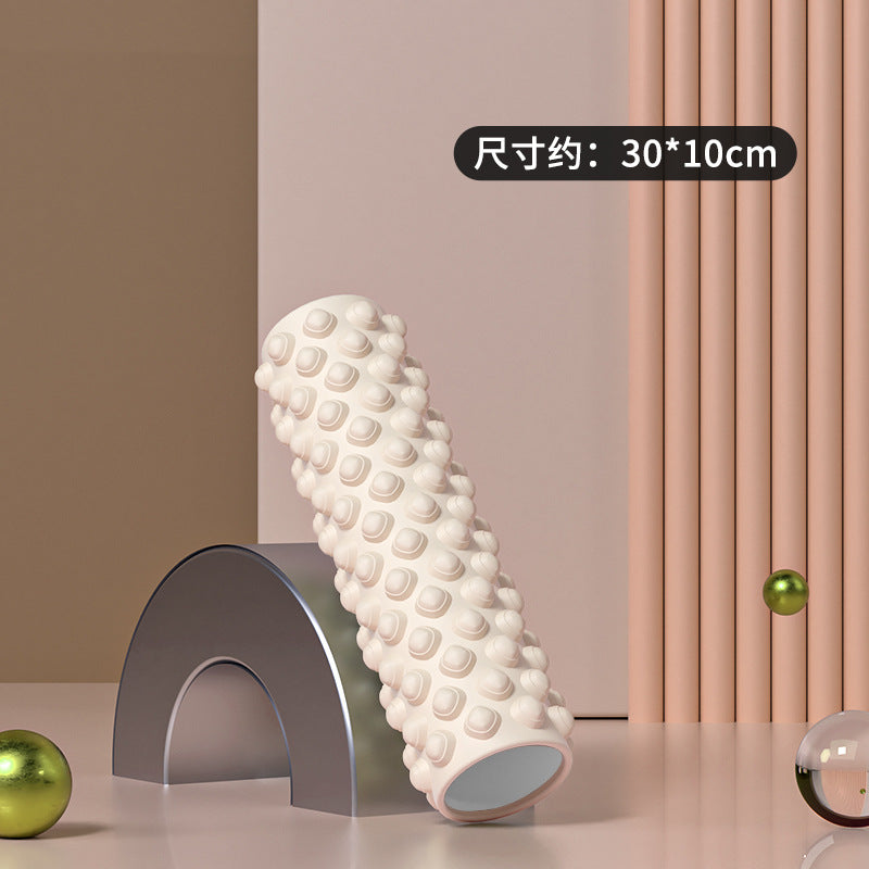 Foam Roller Yoga Column Solid Type Roller Auxiliary Massage Muscle Relaxation Massage Stick Sports Fitness Leg Beauty Tool