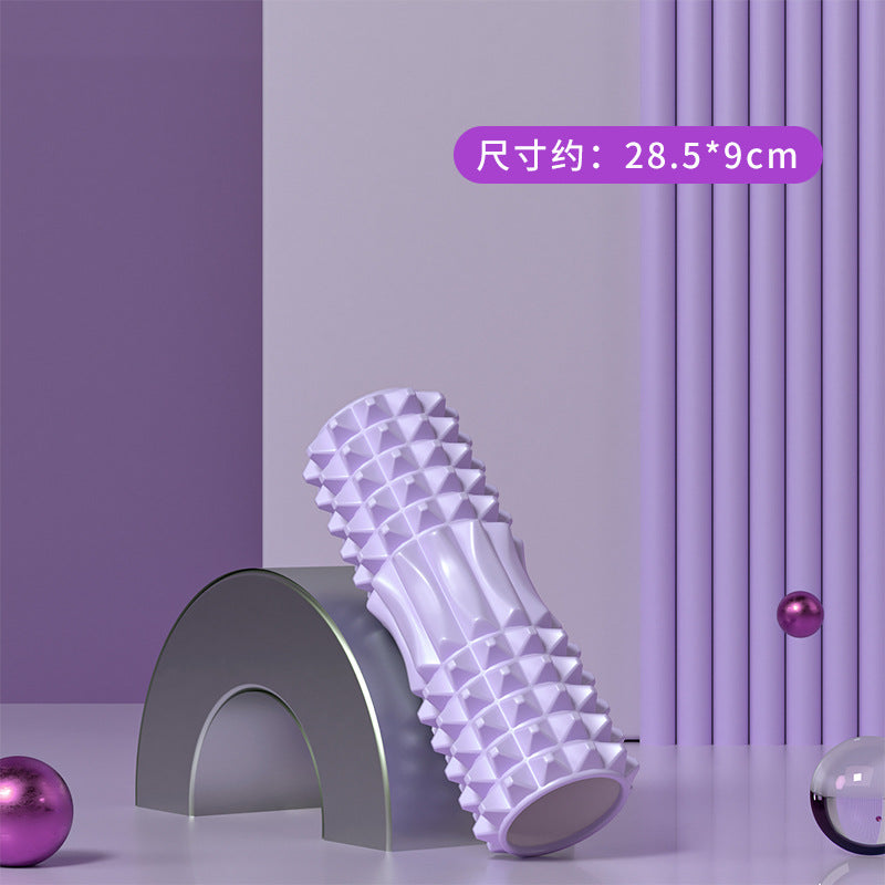 Foam Roller Yoga Column Solid Type Roller Auxiliary Massage Muscle Relaxation Massage Stick Sports Fitness Leg Beauty Tool