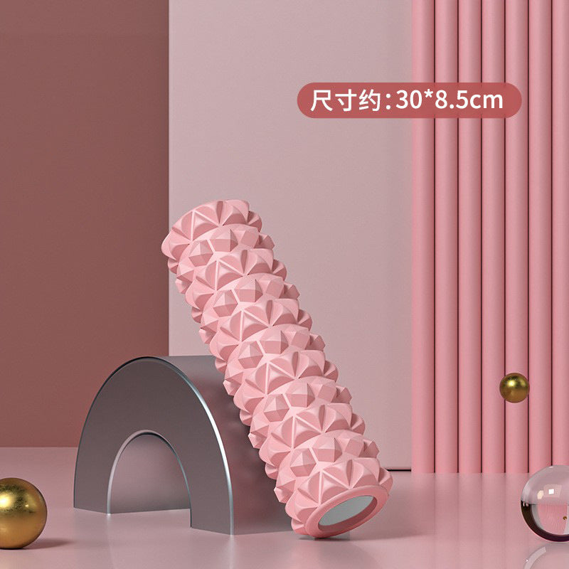 Foam Roller Yoga Column Solid Type Roller Auxiliary Massage Muscle Relaxation Massage Stick Sports Fitness Leg Beauty Tool