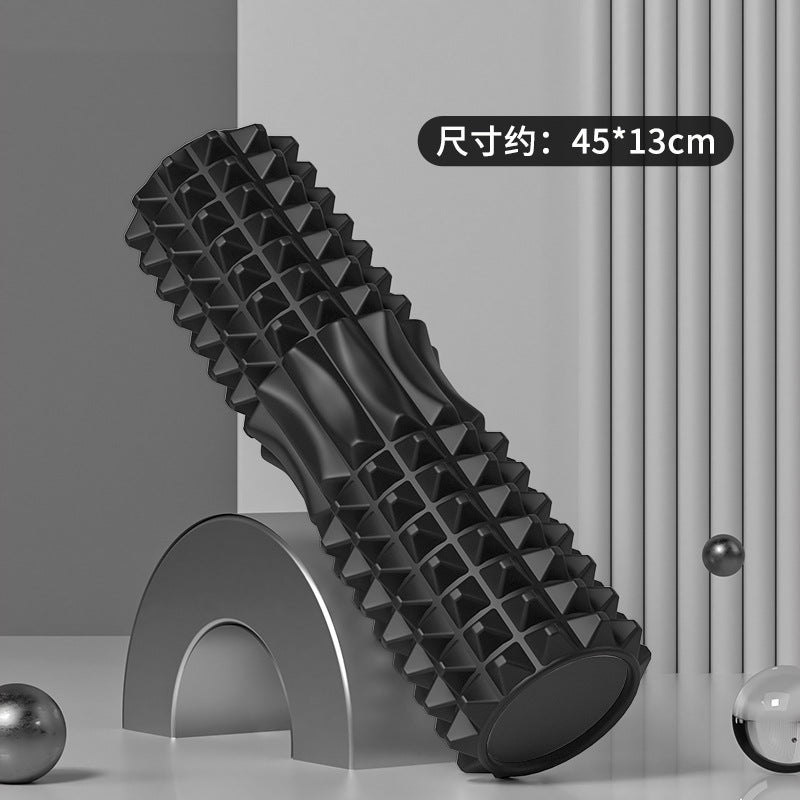 Foam Roller Yoga Column Solid Type Roller Auxiliary Massage Muscle Relaxation Massage Stick Sports Fitness Leg Beauty Tool