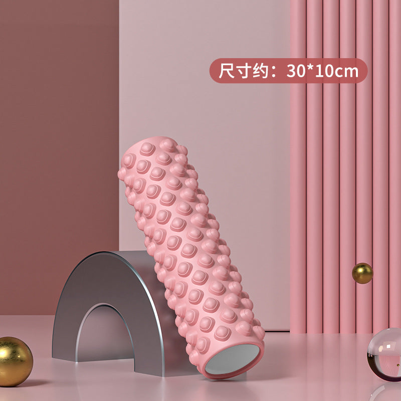 Foam Roller Yoga Column Solid Type Roller Auxiliary Massage Muscle Relaxation Massage Stick Sports Fitness Leg Beauty Tool