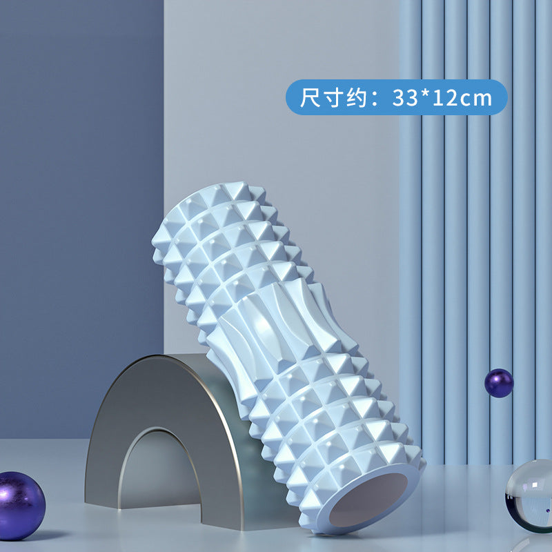 Foam Roller Yoga Column Solid Type Roller Auxiliary Massage Muscle Relaxation Massage Stick Sports Fitness Leg Beauty Tool