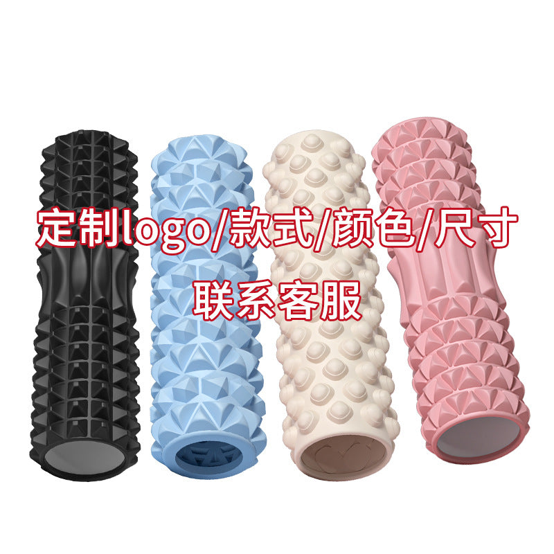 Foam Roller Yoga Column Solid Type Roller Auxiliary Massage Muscle Relaxation Massage Stick Sports Fitness Leg Beauty Tool