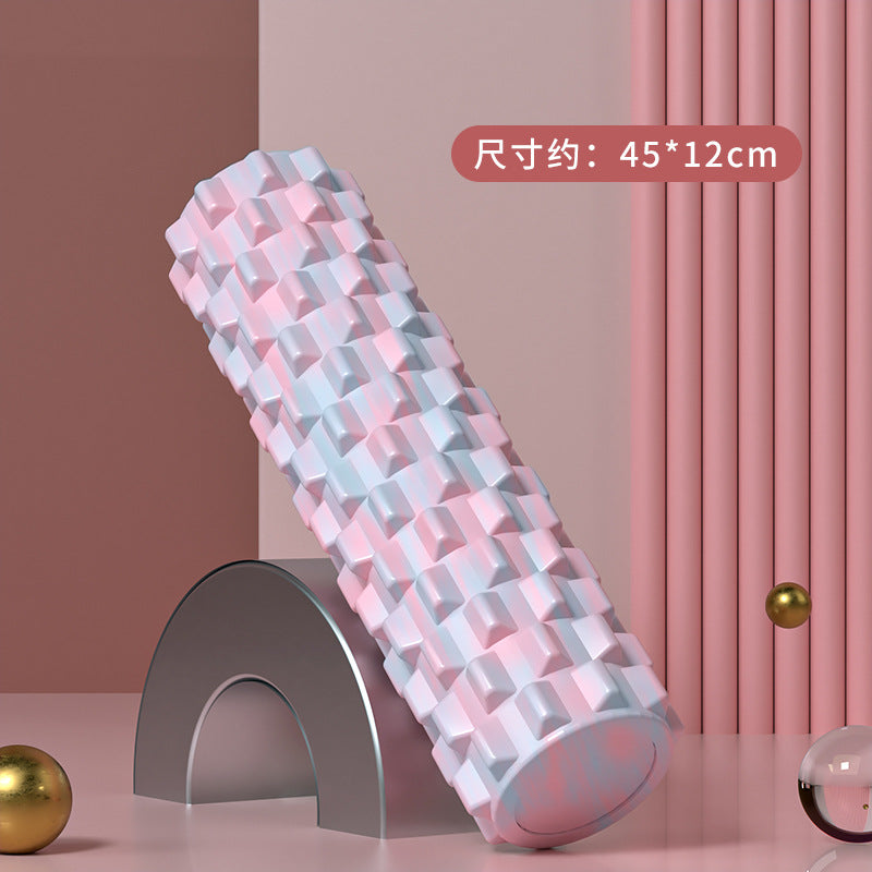 Foam Roller Yoga Column Solid Type Roller Auxiliary Massage Muscle Relaxation Massage Stick Sports Fitness Leg Beauty Tool