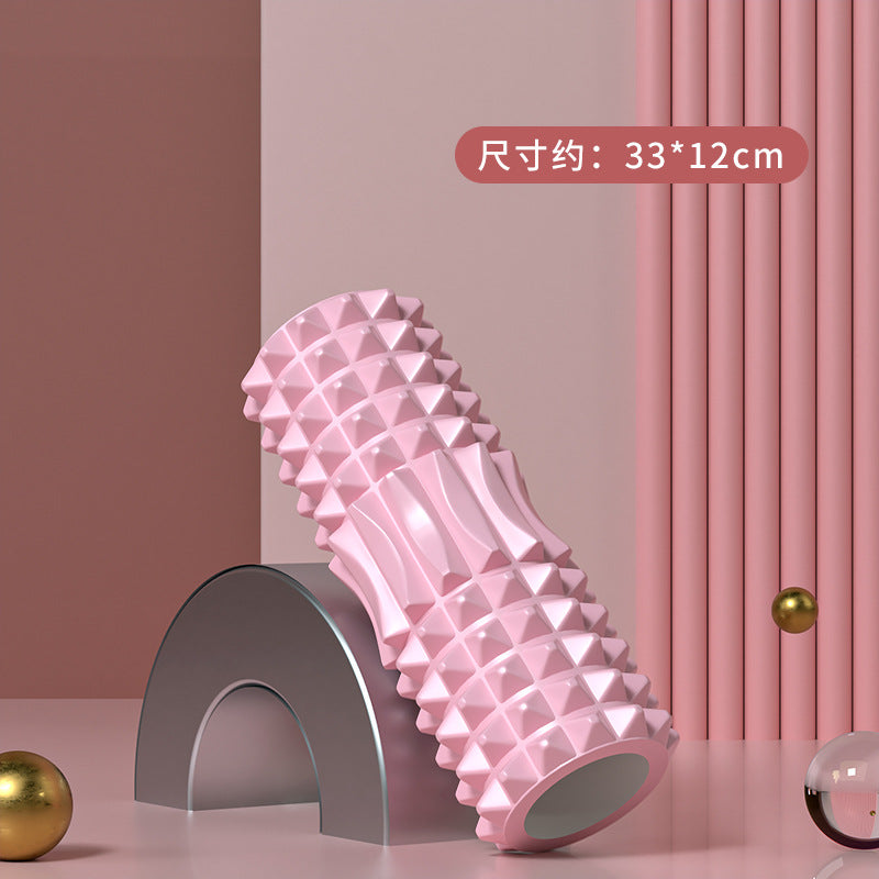 Foam Roller Yoga Column Solid Type Roller Auxiliary Massage Muscle Relaxation Massage Stick Sports Fitness Leg Beauty Tool