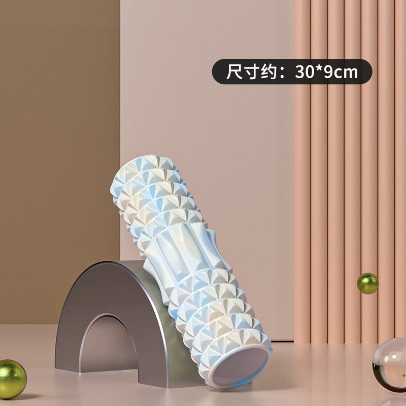 Foam Roller Yoga Column Solid Type Roller Auxiliary Massage Muscle Relaxation Massage Stick Sports Fitness Leg Beauty Tool