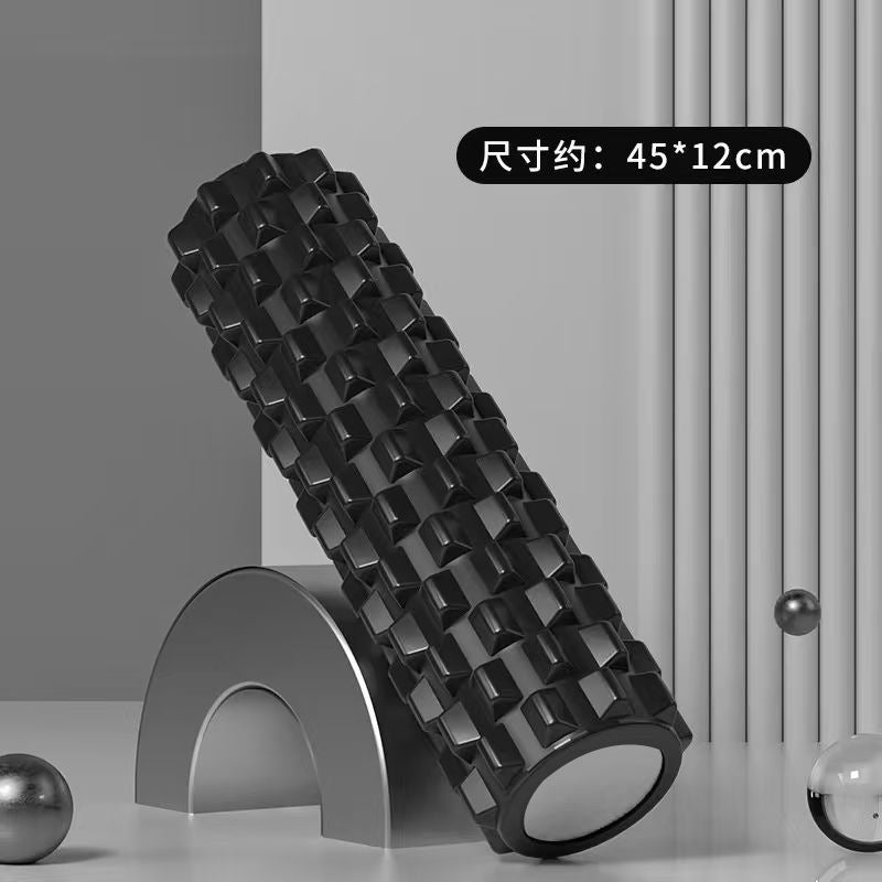 Foam Roller Yoga Column Solid Type Roller Auxiliary Massage Muscle Relaxation Massage Stick Sports Fitness Leg Beauty Tool