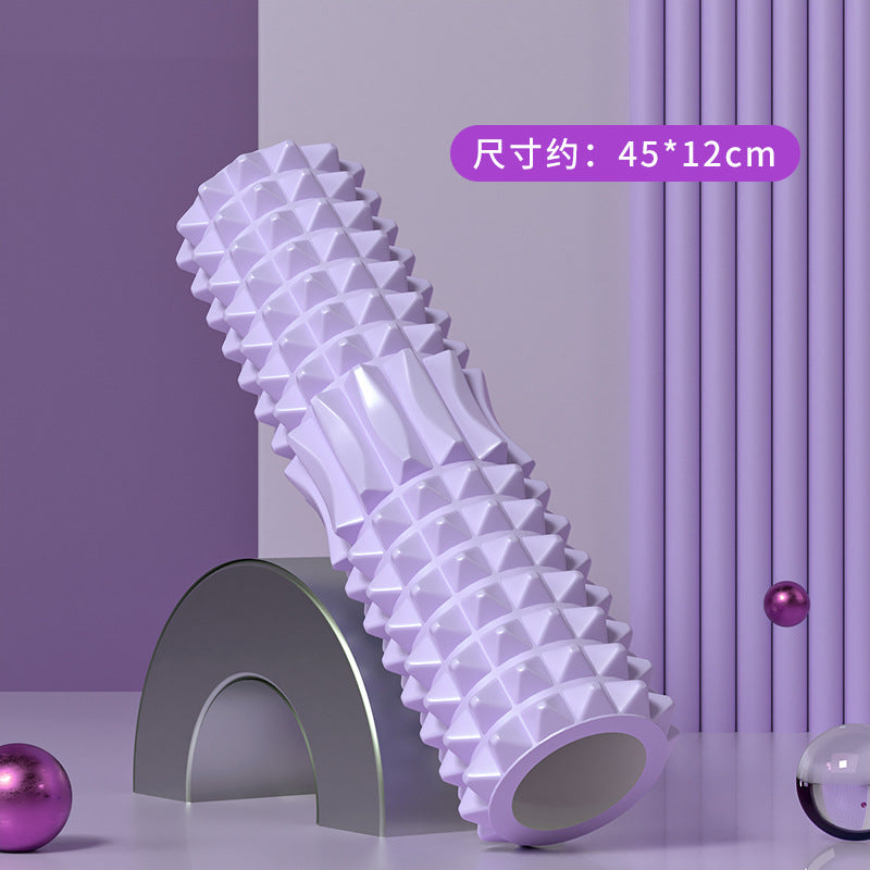 Foam Roller Yoga Column Solid Type Roller Auxiliary Massage Muscle Relaxation Massage Stick Sports Fitness Leg Beauty Tool