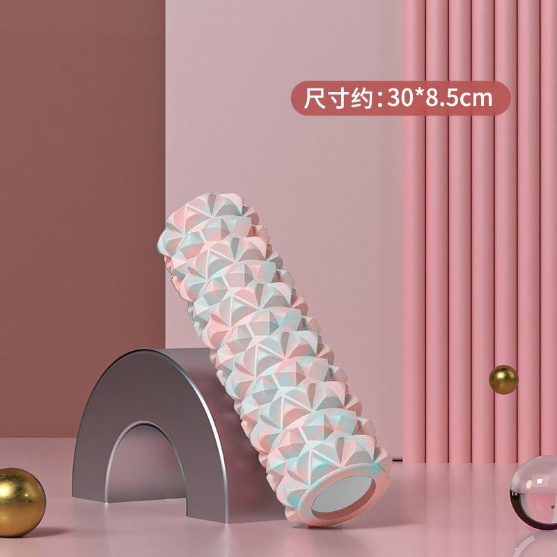 Foam Roller Yoga Column Solid Type Roller Auxiliary Massage Muscle Relaxation Massage Stick Sports Fitness Leg Beauty Tool